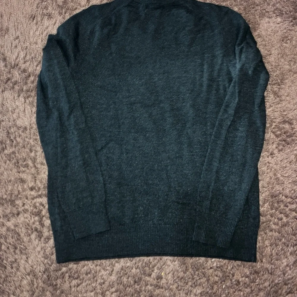 BANANA REPUBLIC MEN'S V-NECK PULLOVER 100% MERINO WOOL- Hunter Green XL